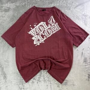 Vintage Volcom Graphic T Shirt XL Red Skate Surf Streetwear Tee Men’s